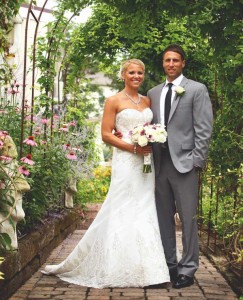 One of Ashley and Andrew’s favorite holidays – the Fourth of July – just happened to fall on a Saturday in 2015, hence their choice of a date and theme for their wedding. Tony Gibble Photography. 