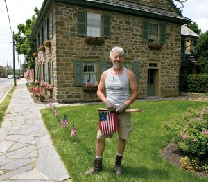 Brad Botchlet, who calls himself “a transplant,” moved to Strasburg 14 years ago. When he was told we were doing a story about small town living, he responded, “You certainly came to the right place.” Brad says his house, which dates to 1750, brought him to Strasburg. 