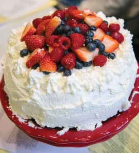 A Sicilian Cassata Cake was one of the four gluten-free recipes made in chef Tina Bare’s cooking class at Zest!.